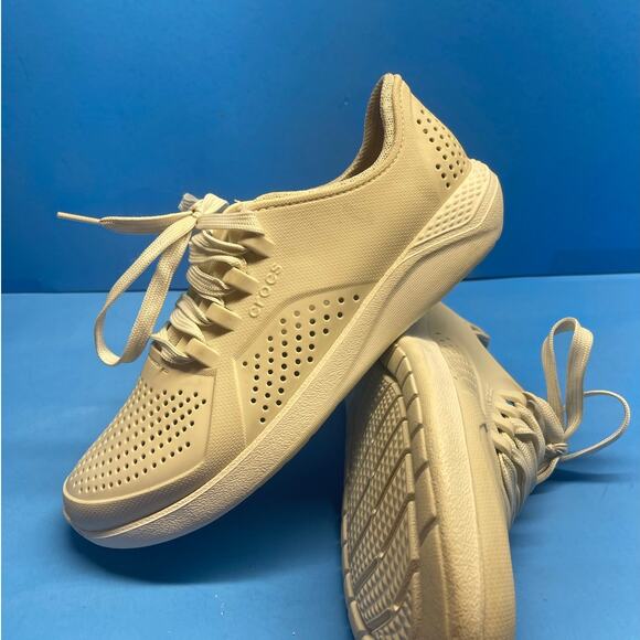 Crocs Literide Pacer W 205234 Women's Pearl White Athletic Sneakers Shoes Size 8 - Picture 7 of 11